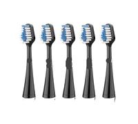 Cabezales de repuesto compatibles con Waterpik Complete Care 5.0/9.0. Cabezales de cepillo de dientes eléctrico con boquillas de cerdas suaves e higiénicas (5/10 unidades).(5pcs black)