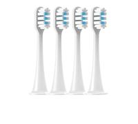 Cabezales de repuesto compatibles con Xiaomi Mijia con tapas y cerdas suaves for los modelos T300, T500 y T700.(4White)