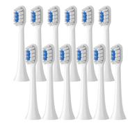 Cabezales De Repuesto Compatibles Con Xiaomi Mijia T301, T302, T501 Y 501C. Cabezal De Cepillo De Dientes Eléctrico Sonic Con Boquillas De Cerdas Suaves.(T301-302-WH-12Pcs)