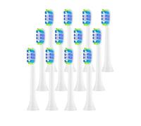 Cabezales De Repuesto For Cepillo De Dientes, 12 Uds., Compatibles Con Philips, Cabezal De Cepillo Eléctrico De Repuesto Suave Sonicare 4100 6500 6100 7500 5(12PCS Bule)