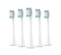 Cabezales De Repuesto For Cepillo De Dientes, Compatibles Con Aquasonic, Black Series Pro Vibe Series Duo Series Pro, Recambio De Cepillo De Dientes Eléctrico, Cerdas De Nailon(5pcs white)