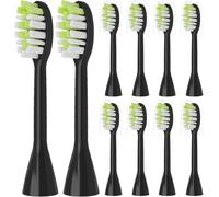 Cabezales De Repuesto For Cepillo De Dientes, Compatibles Con Philips, One Series Sonicare, Recargable, HY1200/06 BD1003/AZ, 10 Uds.(Black)