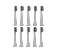 Cabezales De Repuesto For Cepillo De Dientes, Compatibles Con Xiaomi, Compatibles Con Mijia,T100 Mi Smart Electric, Repuesto De Cepillo De Dientes, 2 Colores(Gray 10pcs)