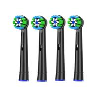 Cabezales De Repuesto For Cepillo De Dientes Eléctrico, Compatible Con Oral-B, Advance Power/Vitality Precision Clean/Pro Health/Triumph/3D Exce, 4 Uds.(4pcs 20 Black)