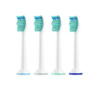 Cabezales de repuesto for cepillo de dientes eléctrico con cerdas suaves Dupont, compatibles con PLP y Soni Care Oral-B.(4pcs)