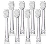Cabezales De Repuesto For Cepillo De Dientes Eléctrico Infantil - Compatible Con Seago SG-677/SG-628/SG-623/SG-906/SG-915/SG-977(8 transparent brush heads)