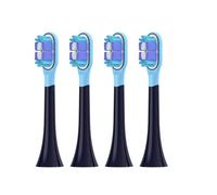 Cabezales De Repuesto For Cepillo De Dientes Eléctrico MIJIA T301/T302/T501, Con Boquillas De Cerdas Y Envasado Al Vacío.(4 pcs BJ black)