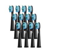 Cabezales De Repuesto For Cepillo De Dientes Eléctrico Seago Fairywill (3, 4, 8, 12 Y 16 Unidades)(12 Pcs black)