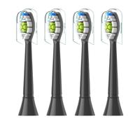Cabezales de repuesto for cepillo dientes, compatibles con Philips Sonicare, cabezal eléctrico suave, 4/8/12/16 Uds., 4100, 6500, 6100, 7500, 5(4pcs Black)