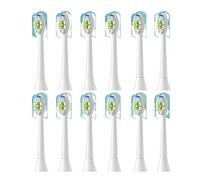 Cabezales de repuesto for cepillo dientes, compatibles con Philips Sonicare, cabezal eléctrico suave, 4/8/12/16 Uds., 4100, 6500, 6100, 7500, 5(12pcs White)