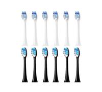 Cabezales de repuesto for cepillo dientes compatibles con XH3/XH6/XH9/R, 4-16 Uds(6White 6Black)