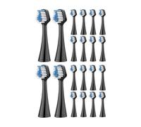 Cabezales De Repuesto For Cepillo Dientes Eléctrico Waterpik, Compatibles Con Boquillas Cerdas Suaves For Higiene Bucal (5-20 Unidades)(20pcs black)