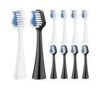 Cabezales De Repuesto For Cepillo Dientes Eléctrico Waterpik, Compatibles Con Boquillas Cerdas Suaves For Higiene Bucal (5-20 Unidades)(5 black 5 white)