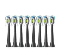 Cabezales de repuesto for cepillo dientes Philips Sonicare Soft, compatibles con modelos 4100, 6500, 6100 y 7500(8pcs Black)