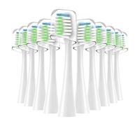 Cabezales de repuesto for cepillo dientes sónico, compatibles con Waterpik Complete Care 9.0 (CC-01) y 5. (WP-862), 10 unidades(White)