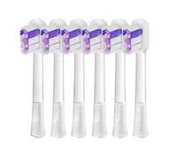 Cabezales De Repuesto For Cepillos De Dientes Eléctricos. Compatibles Con Laifen LFTBO1-S, LFTB01-P, ABS Y LFTB01-A(Purple Bright White x6)