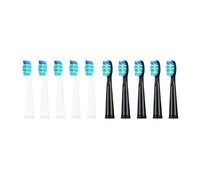 Cabezales de repuesto for cepillos de dientes eléctricos Seago/Fairywill FW/SG 507/508/515/551/917/959/908 (5-10 unidades)(5 Black 5 White)