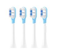 Cabezales de repuesto for cepillos dientes, compatibles con eléctricos sónicos Xiaomi Mijia T301/T302/T501C. Boquillas cerdas suaves tapas(4 pcs BJ white)