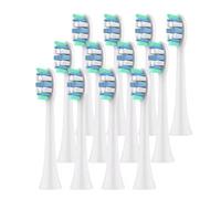 Cabezales de repuesto for cepillos dientes, compatibles con los cabezales cepillo eléctrico Philips Sonicare 1100, 2100, 4100, 4300, 5100, 5300, 6100, 6500, etc(12pcs)