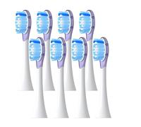 Cabezales de repuesto for cepillos dientes eléctricos sónicos Philips Diamond Series HX6064, HX6930 y HX6730. Boquilla aspiración A3(8 purple A3)