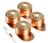 Cabezales de repuesto Gen 3 compatibles con el removedor de vello facial impecable Finishing Touch para mujeres, cabezal de cuchillas de repuesto para nueva generación 3, oro rosa (Gen3-4 piezas)