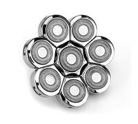 Cabezales de repuesto para afeitadora eléctrica de 5/6/7/8 cabezales de repuesto para barba de doble anillo, fácil de limpiar, ajustador de pelo