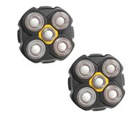 Cabezales de repuesto para afeitadora eléctrica de titanio Microtouch, afeitadoras de cabeza para hombres calvos, cabezales de repuesto hipoalergénicos, cabezal de afeitado de precisión húmedo/seco,