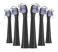 Cabezales de repuesto para cepillo de dientes Colgate Hum - Cabezales de repuesto para cepillo de dientes Hum Smart Battery, negro, paquete de 6