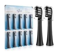 Cabezales de repuesto para cepillo de dientes compatibles con Colgate 360 Power Charoal, negro, paquete de 10