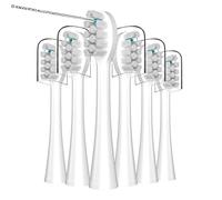 Cabezales de repuesto para cepillo de dientes con cubiertas para Water pik Sonic Fusion SF01/SF02 y Sonic Fusion 2.0 SF03/SF04, 6 unidades, color blanco