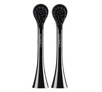 Cabeza de cepillo de repuesto Curaprox Black is white Carbon, para cepillo de dientes sónico eléctrico Black is white, cabeza de cepillo en forma de gota, con carbón activado, recarga de 2 piezas