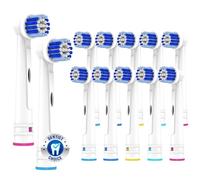Cabezales de repuesto para cepillo de dientes Oral B Braun, 12 cabezales de cepillo de dientes eléctricos profesionales compatibles con cabezales de repuesto Oral B 7000/Pro 1000/9600/500/3000/8000