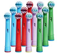 Cabezales de repuesto para cepillo de dientes para niños Oral-B, cerdas extrasuaves, para Oral-B Braun y cepillos eléctricos, excepto Vitality Sonic, CrossActino Power, Sonic Complete, Pulsonics, EB