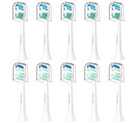 Cabezales de repuesto para cepillo de dientes Philips Sonicare, 10 unidades | Compatible con cabezales de cepillo de dientes Philips Sonicare, cabezales de repuesto para cepillo de dientes eléctrico