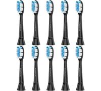 Cabezales de repuesto para cepillo de dientes Philips Sonicare Electric Sonic Recambio Cabezal, 10 unidades, color negro