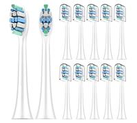 Cabezales de repuesto para cepillo de dientes Philips Sonicare, paquete de 12 cabezales de cepillo de dientes eléctrico de repuesto suave compatibles con cepillo de dientes eléctrico Philips Sonicare
