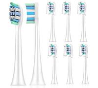 Cabezales de repuesto para cepillo de dientes Philips Sonicare: paquete de 8 cabezales de cepillo eléctrico de repuesto Sonic compatibles con C2 G2 W 4100 5100 HX9023 y más, control de placa a presión
