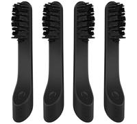 Cabezales de repuesto para cepillo de dientes Quip, adecuado tanto para adultos como para niños en edad escolar, negro, paquete de 4