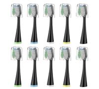 Cabezales de repuesto para cepillo de dientes Waterpik Complete Care 5.0/9.0 (CC-01/WP-862), 8 unidades, color negro