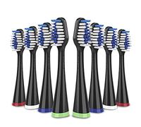 Cabezales de repuesto para cepillo de dientes Waterpik Complete Care 5.0/9.0 (CC-01/WP-862), STRB-8WB, (paquete de 8, negro)
