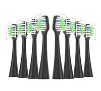 Cabezales de repuesto para cepillo de dientes Waterpik Complete Care 9.0 (CC-01), Care 5.0 (WP-862) Sonic Electric cepillo de dientes (8 piezas), blanco Pisonicleara (reemplazo Balck)