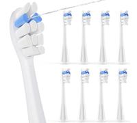 Cabezales de repuesto para cepillo de dientes WaterPik Sonic, Fusión 2.0, cabezales de repuesto para cepillo de dientes eléctrico Biswitif compatibles con SF-01 SF-02 SF-03 SF-04 SFFB-2EW, blanco, 8