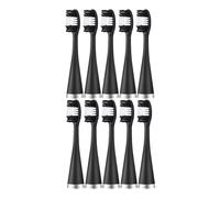 Cabezales de repuesto para cepillo dental, 10pcs, plástico | Cabezales de repuesto para removedor de cálculo dental(10pcs black)