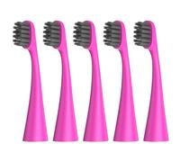 Cabezales de repuesto para cepillos de dientes compatibles con Burst Kids, paquete de 5 unidades, cerdas de carbón suave para limpieza profunda, color rosa