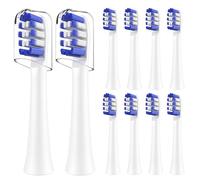 Cabezales de repuesto para cepillos de dientes compatibles con Colgate 360 Deep Clean, funciona con pilas, paquete de 10, color blanco