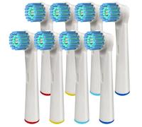 Cabezales de repuesto para cepillos de dientes compatibles con Oral B Braun, paquete de 8 mejores cabezales de cepillo profesional para Oralb Kids, suaves, sensibles, triunfos, Pro 1000