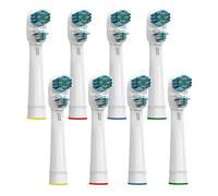 Cabezales de repuesto para cepillos de dientes eléctricos compatible con Braun Oralb Dual Clean, Cabezales de repuesto para Oralb cepillos de dientes eléctricos, 8 piezas
