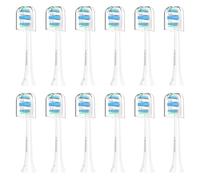 Cabezales de repuesto para cepillos de dientes Philips Sonicare, cabezal de cepillo de repuesto eléctrico compatible con cepillos de dientes eléctricos Phillips Sonicare, 12 unidades