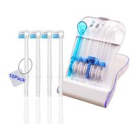 Cabezales de repuesto para Waterpik, púas de repuesto para irrigador dental Water Pik (10 puntas y estuche de almacenamiento), puntas de repuesto para Waterpik WP-663 WP-150 WP-660 WP-580 wp-150w