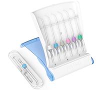 Cabezales de repuesto para Waterpik, púas de repuesto para irrigador dental Water Pik (8 puntas clásicas de chorro + estuche de almacenamiento + paquete de estuche de viaje)